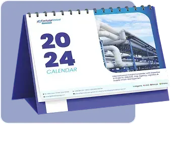 Branded desk calendar