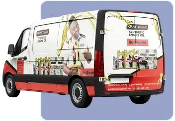 Branded van wrap