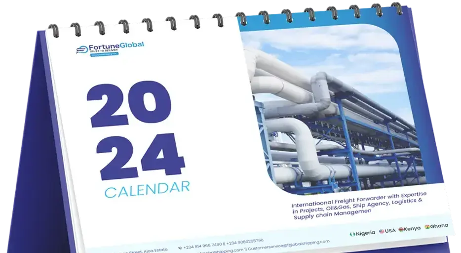 Branded desk calendar