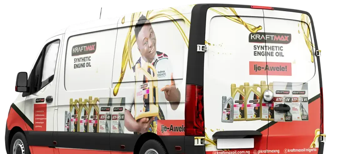 Branded van wrap