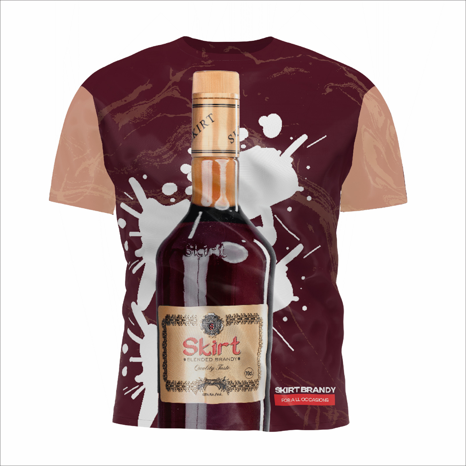 A Skirt Whisky Branded T-shirt