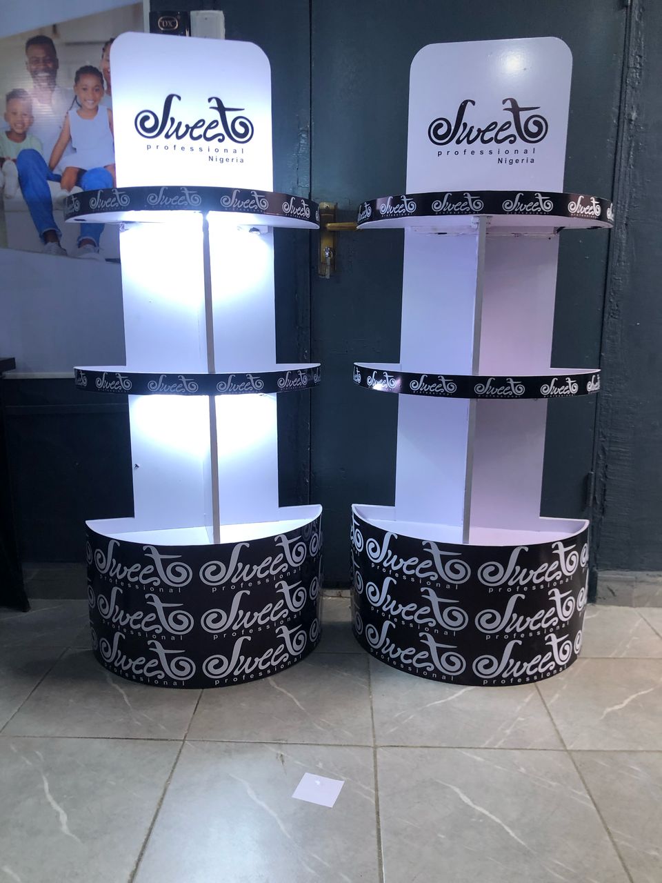 Stand for Cybil Cosmetics